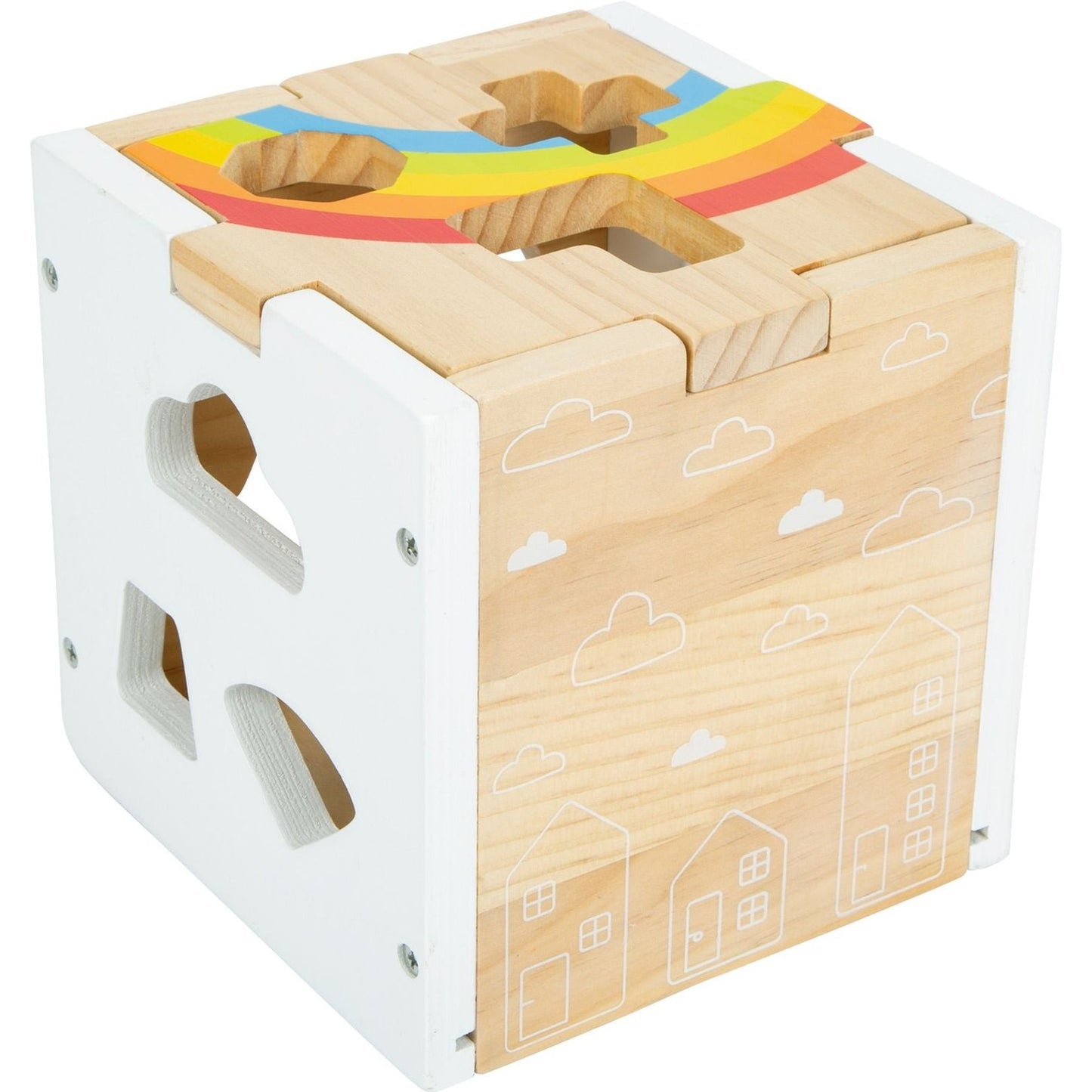 Steckwürfel Regenbogen