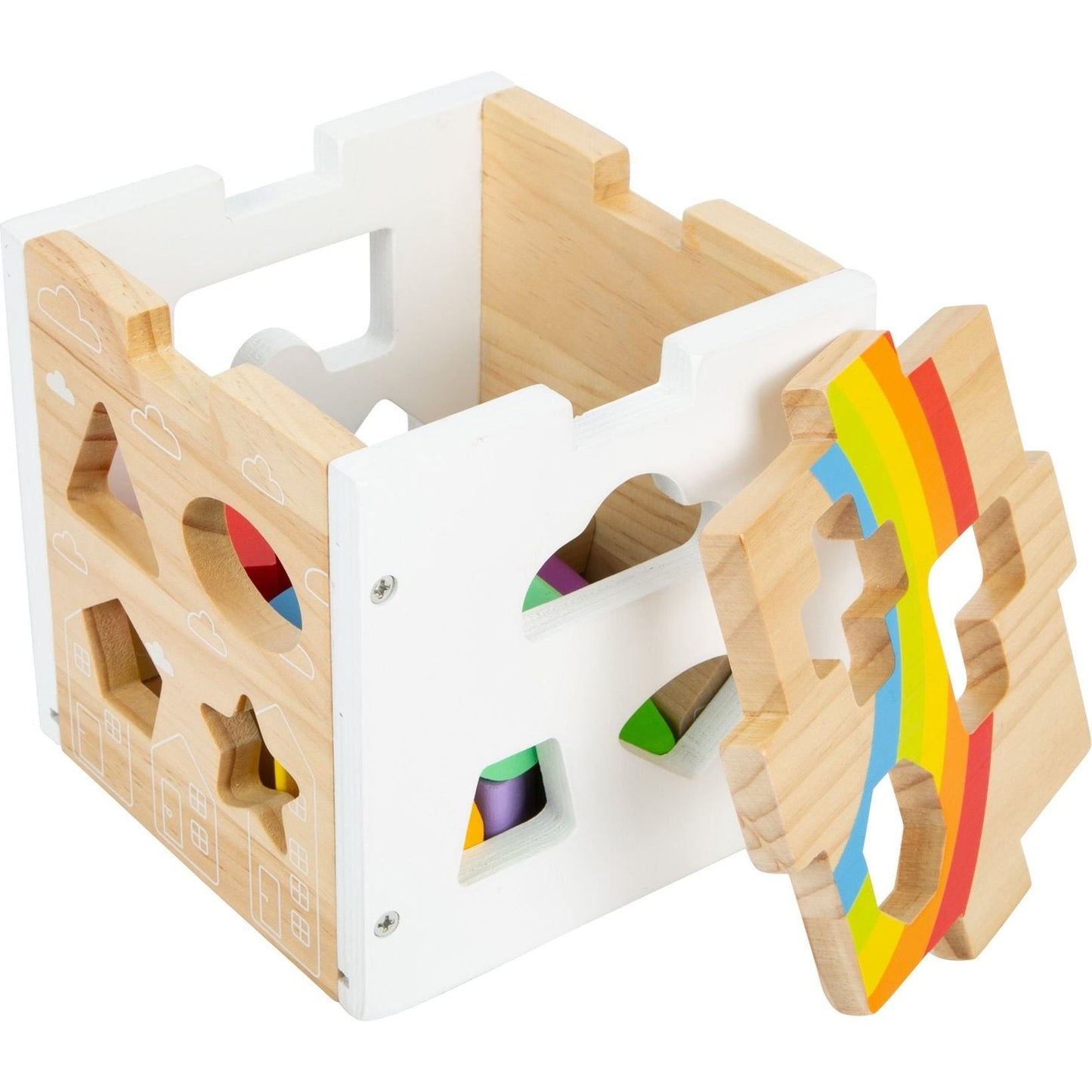 Steckwürfel Regenbogen