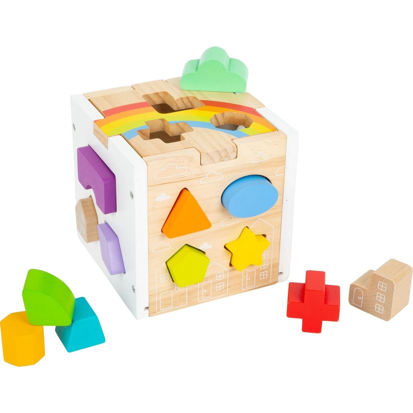 Steckwürfel Regenbogen