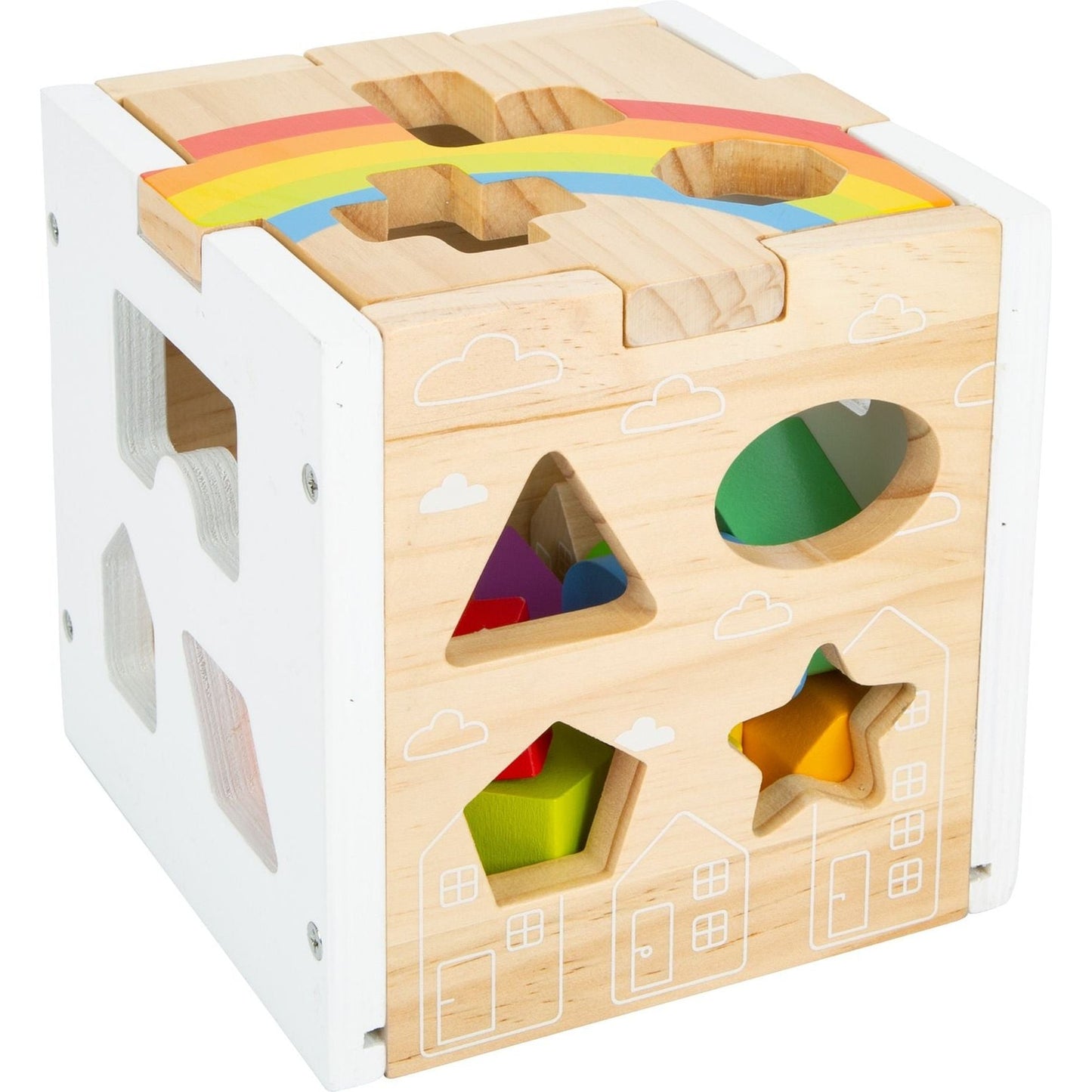 Steckwürfel Regenbogen