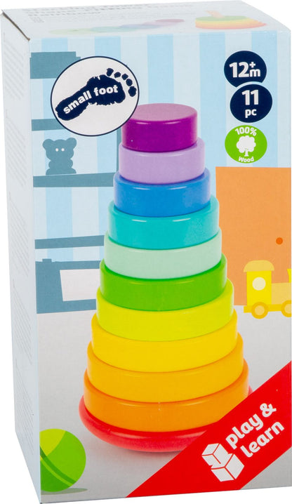 Stapelturm Steckspiel Regenbogen