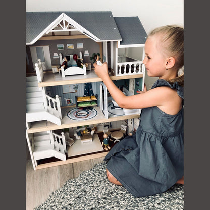 Biegepuppen-Familie aus Holz