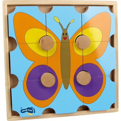 Holzpuzzle Bär & Schmetterling