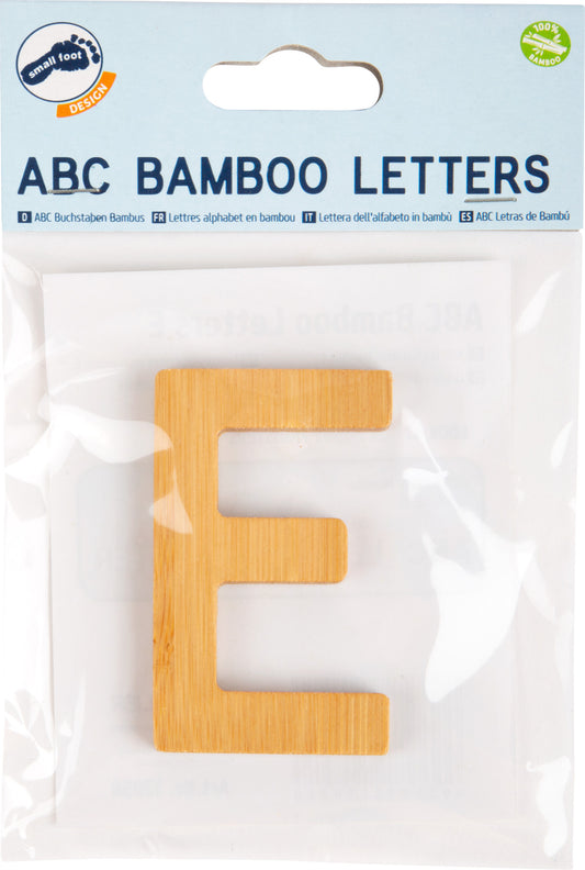 ABC Buchstaben Bambus E