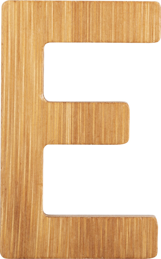 ABC Buchstaben Bambus E