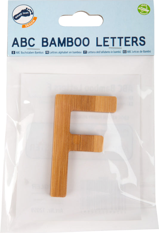 ABC Buchstaben Bambus F