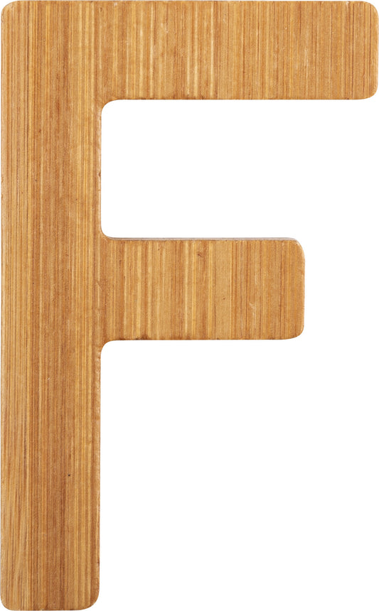 ABC Buchstaben Bambus F