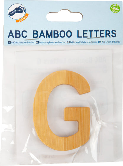 ABC Buchstaben Bambus G
