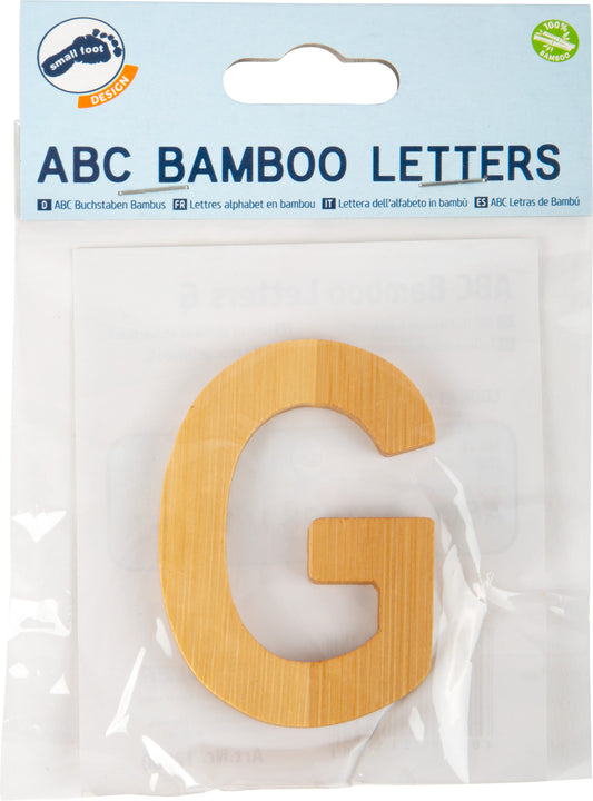 ABC Buchstaben Bambus G