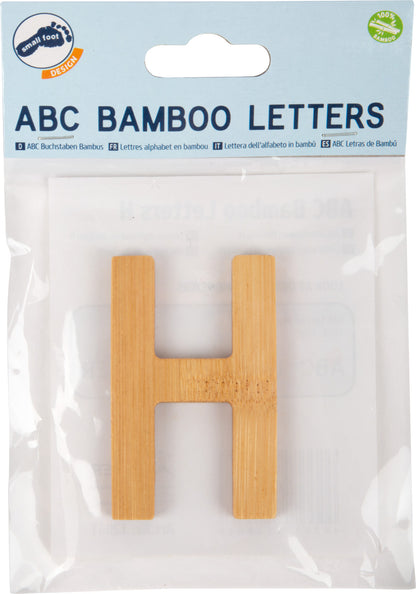 ABC Buchstaben Bambus H