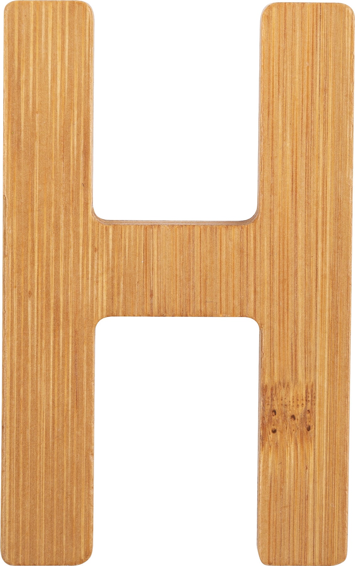 ABC Buchstaben Bambus H