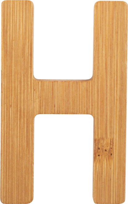 ABC Buchstaben Bambus H