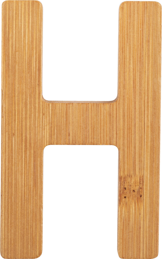 ABC Buchstaben Bambus H