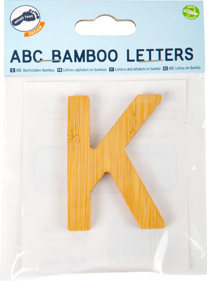 ABC Buchstaben Bambus K