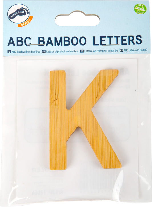ABC Buchstaben Bambus K