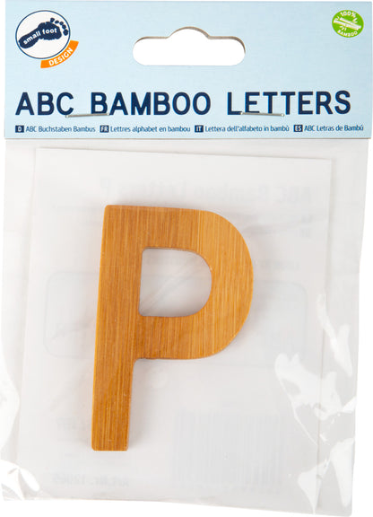 ABC Buchstaben Bambus P