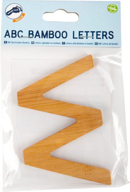 ABC Buchstaben Bambus W
