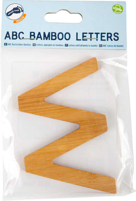 ABC Buchstaben Bambus W