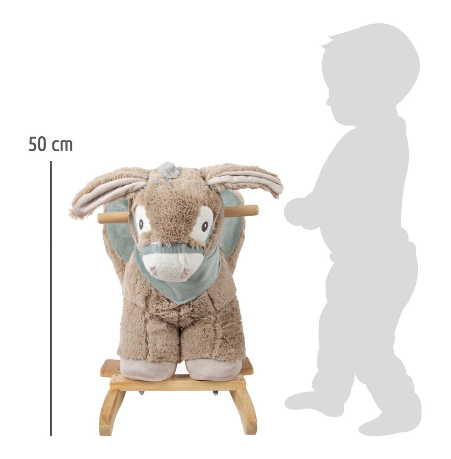 Schaukeltier Esel mit Sitz