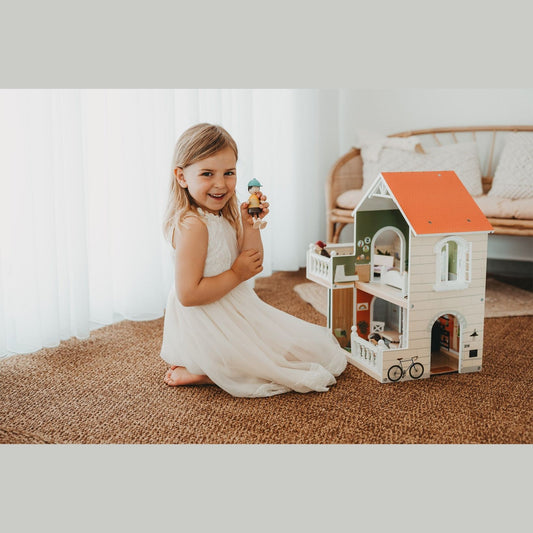 Puppenhaus mit Dachterrasse