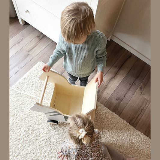 Spielzeugkiste mit Rollen Zebra „Wildlife“