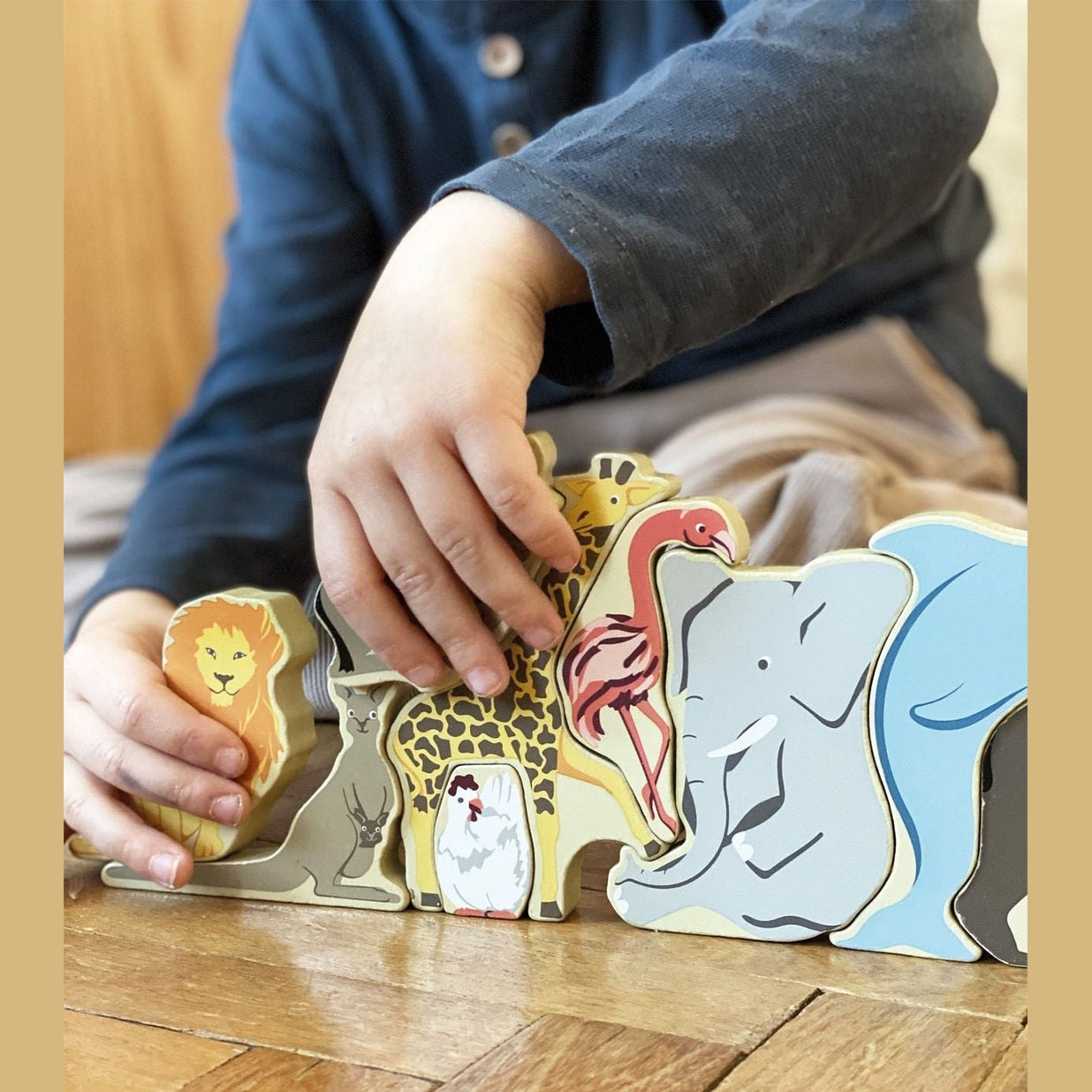 Buchstabenpuzzle Tiere