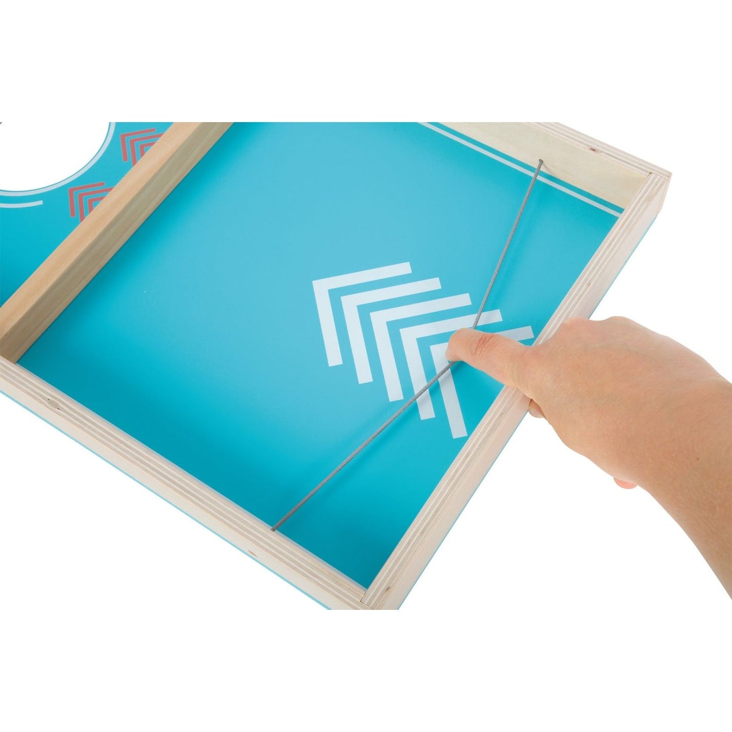 Cornhole und Sling Puck Spiel „Active“
