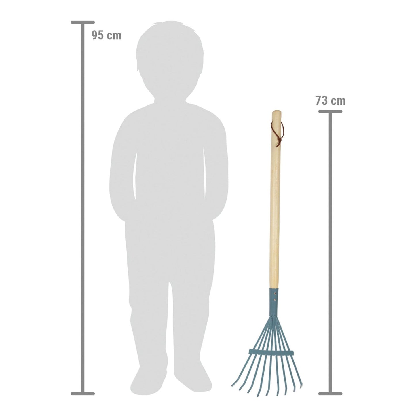 Rechen, 6er-Set, blau