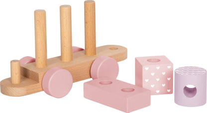 Holzzug rosa