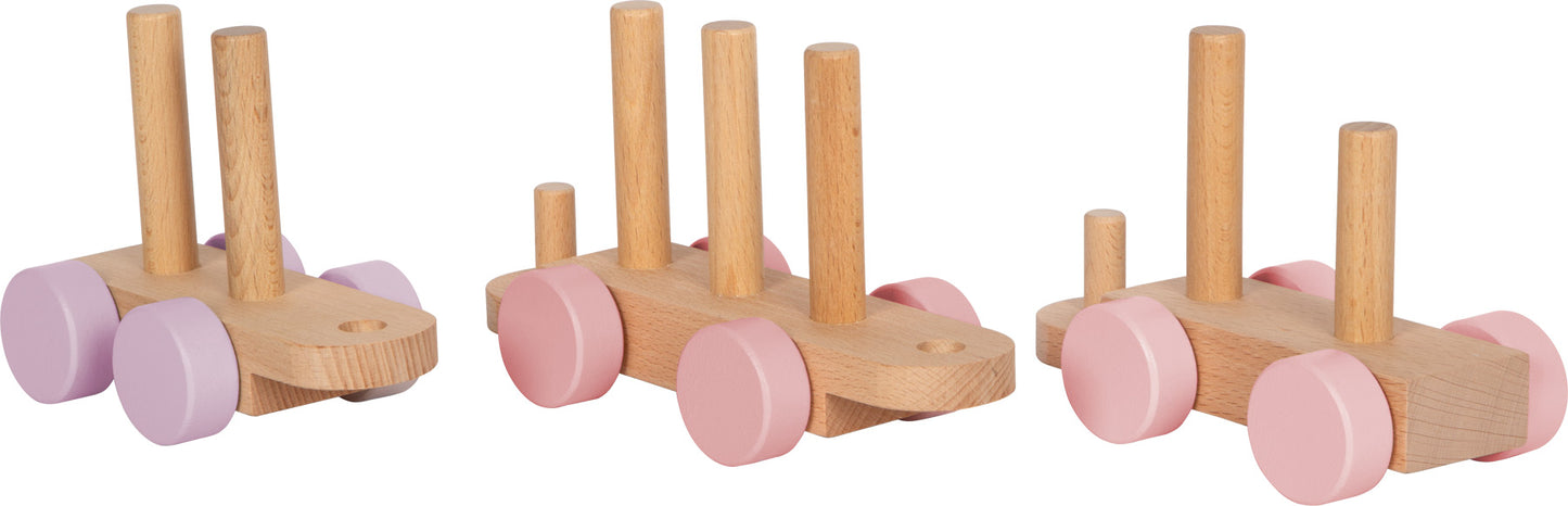Holzzug rosa