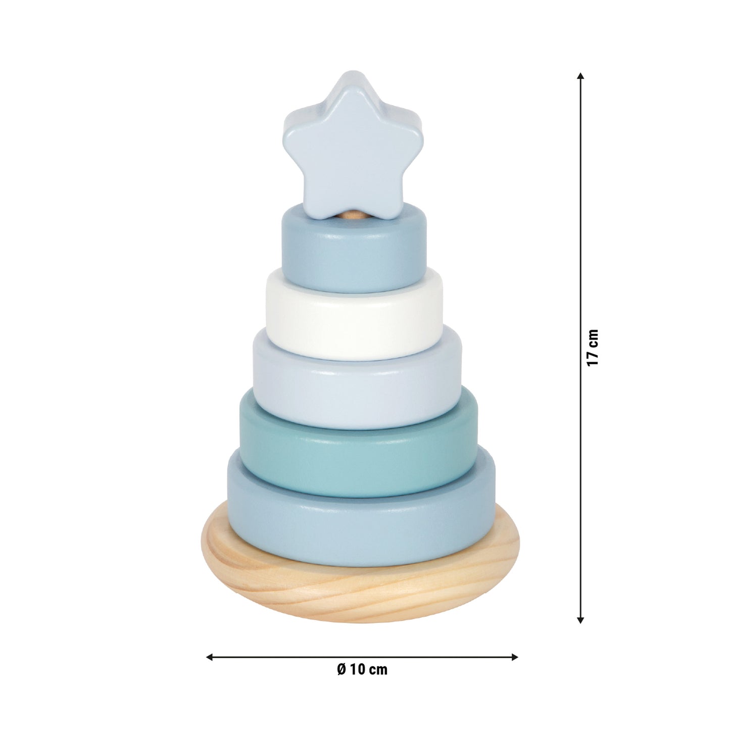 Stapelturm blau