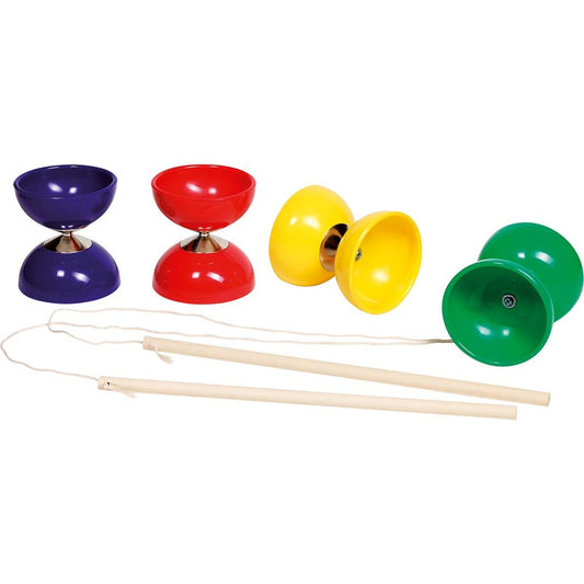 Diabolo mit Stöckern und Schnur