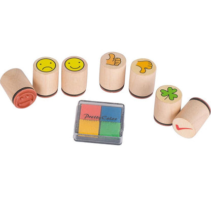 Stempel Kleeblatt, Smile, ...(7 Stempel), Motivationsstempel