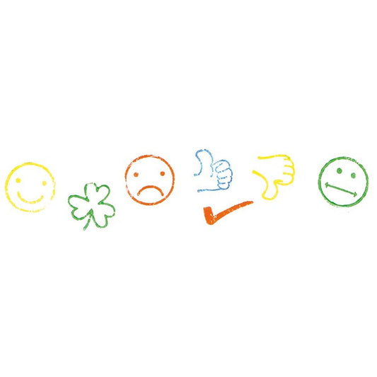 Stempel Kleeblatt, Smile, ...(7 Stempel), Motivationsstempel