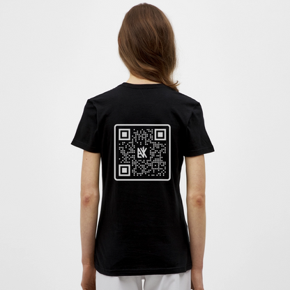 Frauen T-Shirt - QR Code (Dunkel) - Schwarz