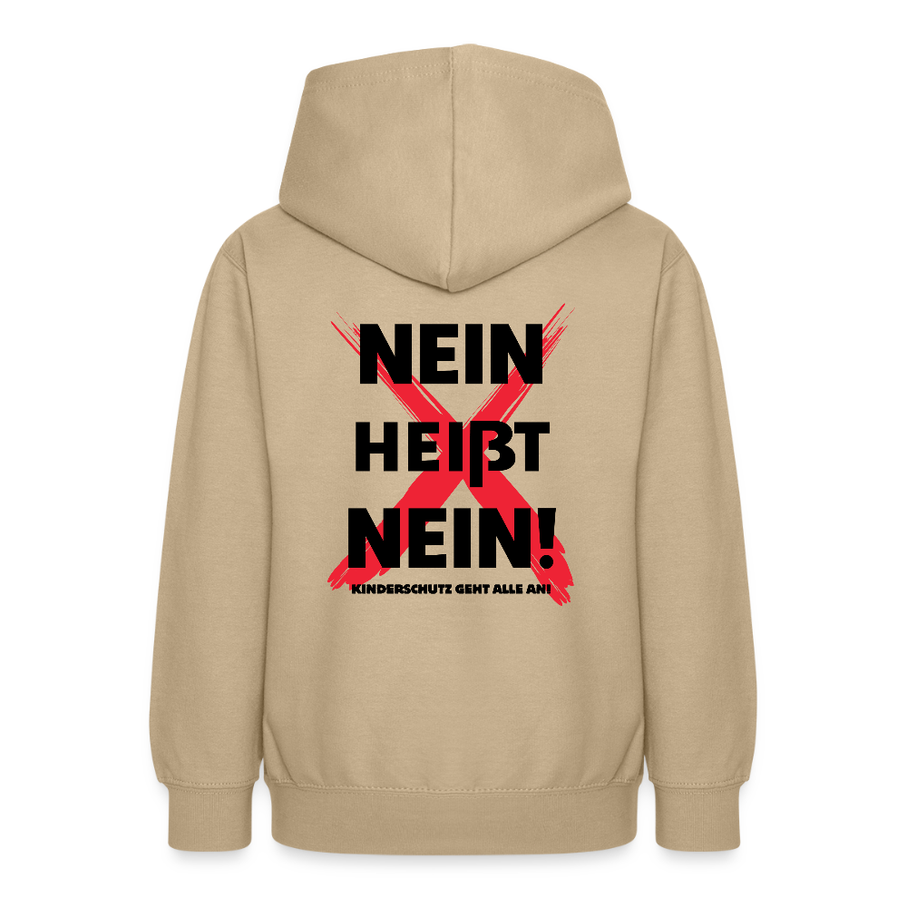 Teenager Hoodie - Nein heißt Nein! - Sand