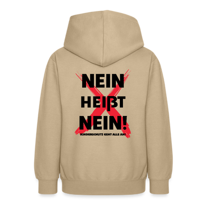 Teenager Hoodie - Nein heißt Nein! - Sand