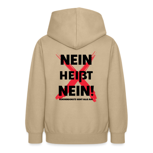 Teenager Hoodie - Nein heißt Nein! - Sand