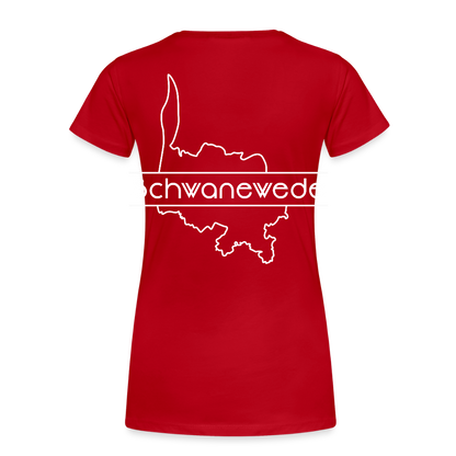 Frauen Premium T-Shirt - Schwanewede - Rot