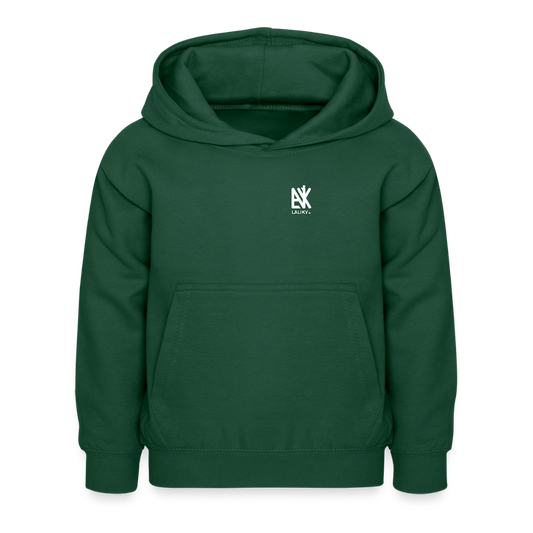 Kinder Hoodie - Ich bin stark - Flaschengrün