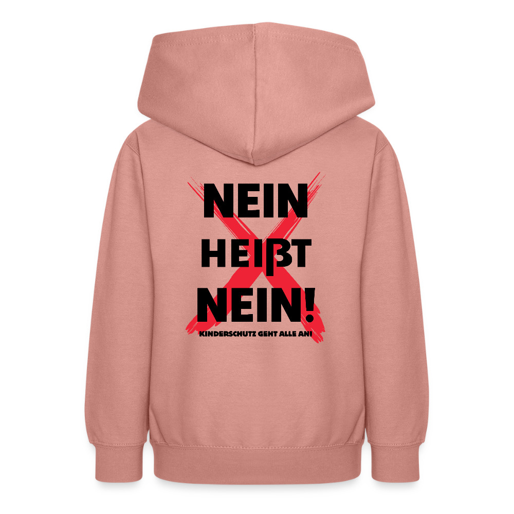 Teenager Hoodie - Nein heißt Nein! - Altrosa
