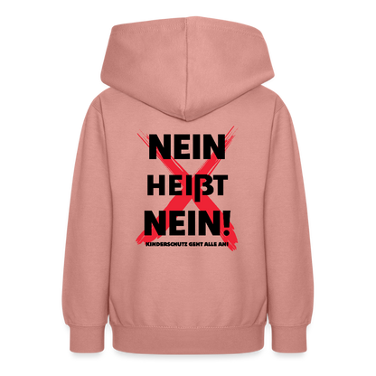 Teenager Hoodie - Nein heißt Nein! - Altrosa