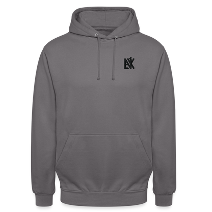 Unisex Hoodie - Flower-Horn - Mittelgrau