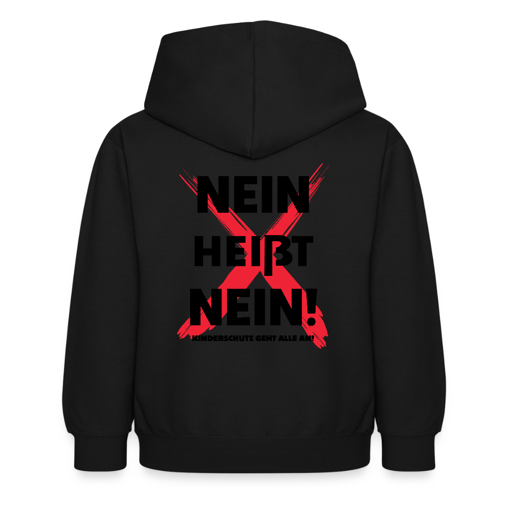 Kinder Hoodie - Nein heißt Nein! - Schwarz