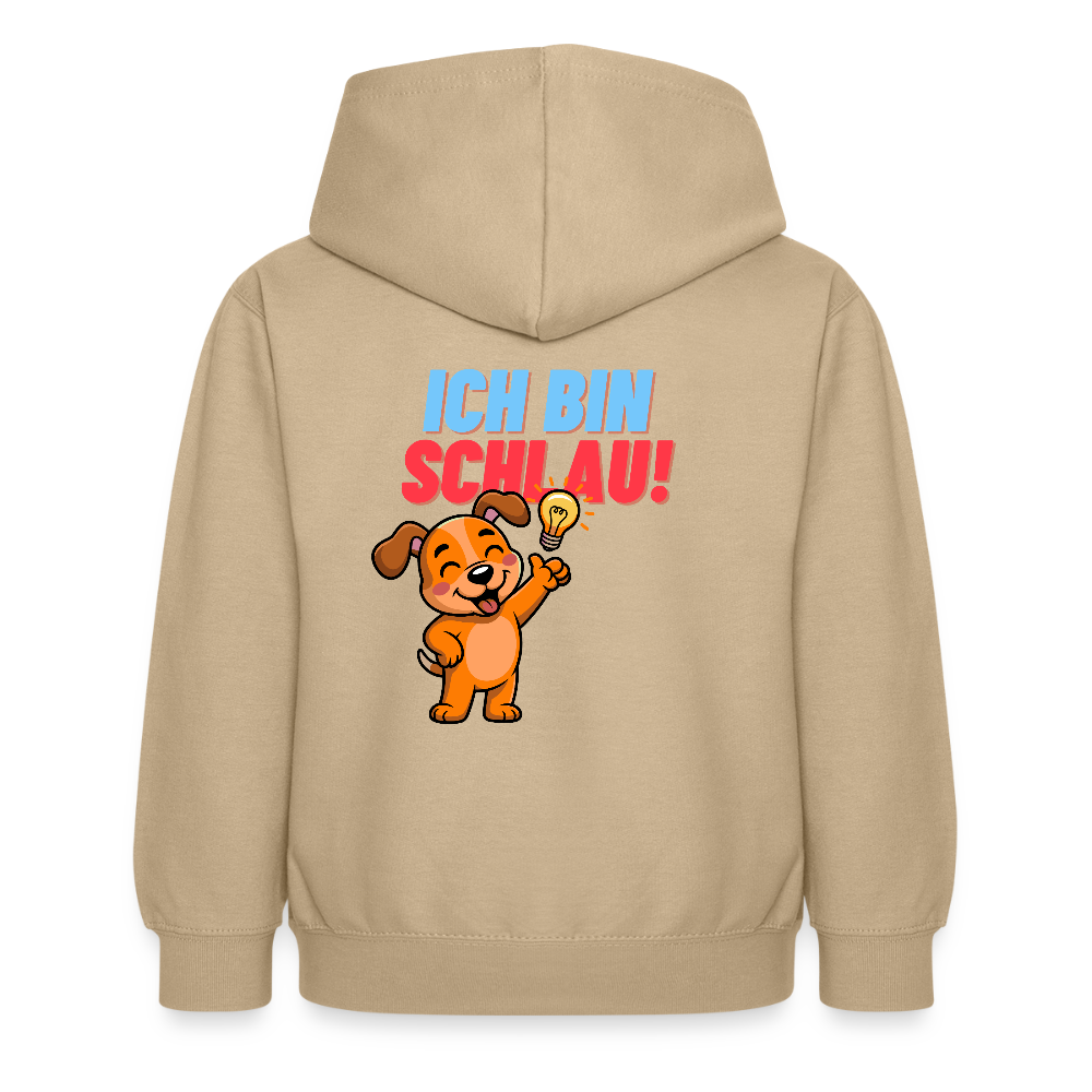 Kinder Hoodie - Ich bin schlau - Sand