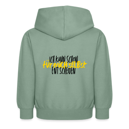 Kinder Hoodie - Selbst entscheiden - Graugrün