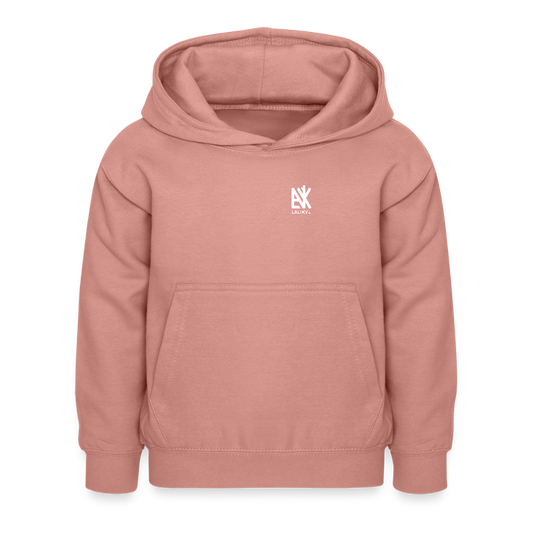 Kinder Hoodie - Ich bin schlau - Altrosa