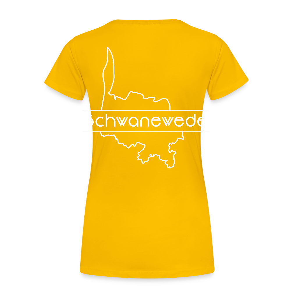 Frauen Premium T-Shirt - Schwanewede - Sonnengelb