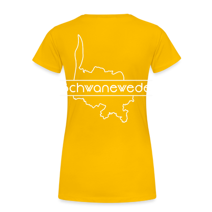 Frauen Premium T-Shirt - Schwanewede - Sonnengelb