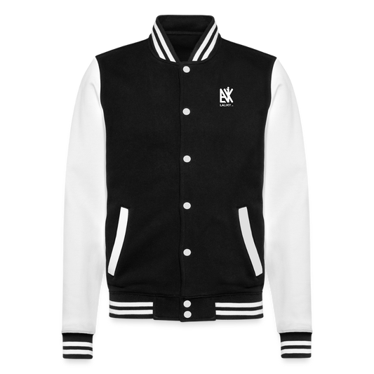 College-Sweatjacke - Schwanewede - Schwarz/Weiß